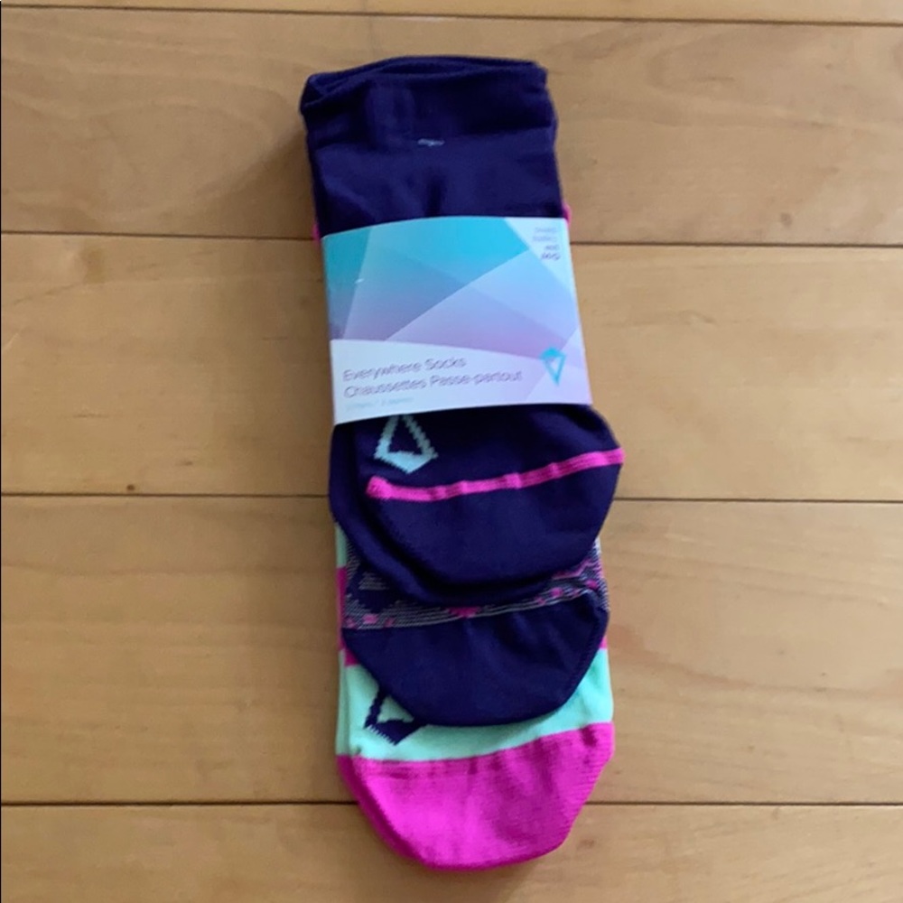 Lululemon ivivva socks running low cut ankle m/L